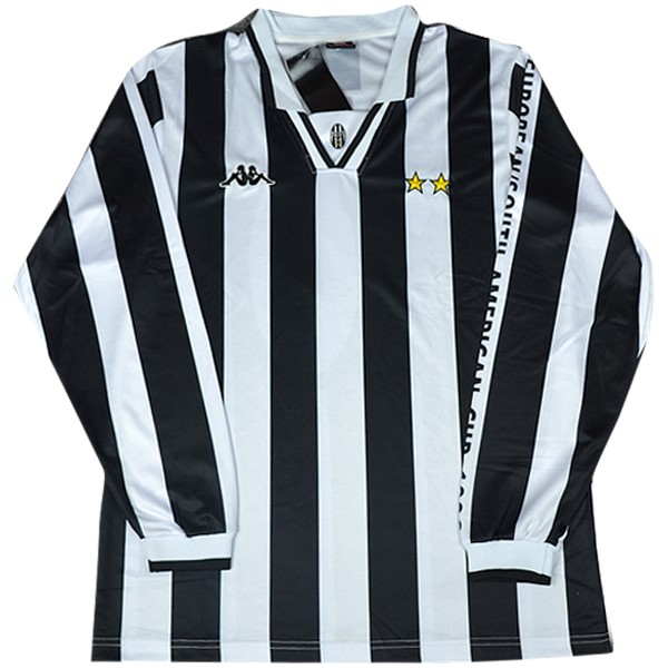 Camiseta Juventus Primera equipación ML Retro 1996 Negro Blanco